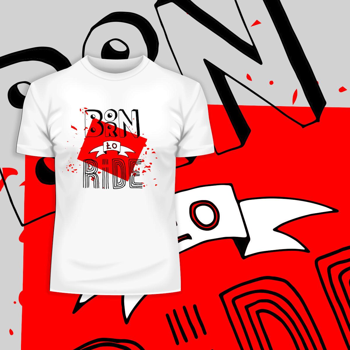 Born To Ride Minimal Hand Written Biker T-Shirt - Kuzi Tees