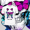 Cute Bunny Ears Skull T-shirts with an Attitude For men and women - Kuzi Tees