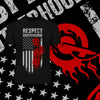 American Chopper Biker Outlaw With USA Flag - Kuzi Tees