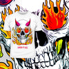 Brutal Skull Hell and Devil Flames T-shirts with an Attitude For men and women - Kuzi Tees