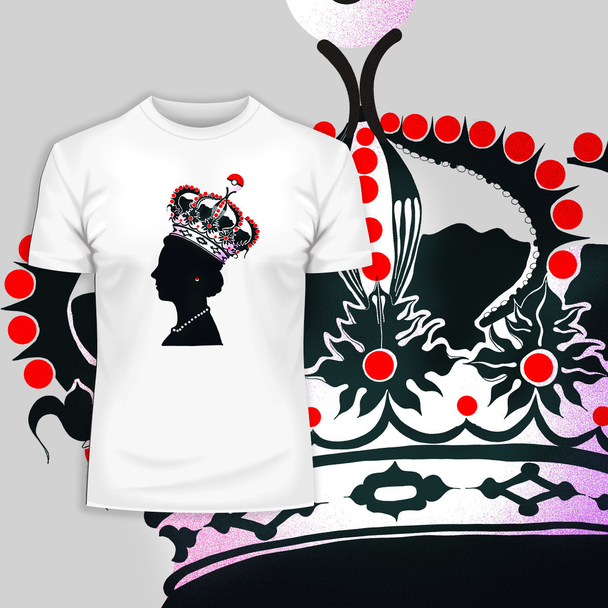 Poke the Queen - Unique Pokemon Queen Design - Kuzi Tees