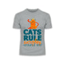 Cats Rule Everything Around Me - T-shirts For The Crazy Cat Ladies or Men - Kuzi Tees