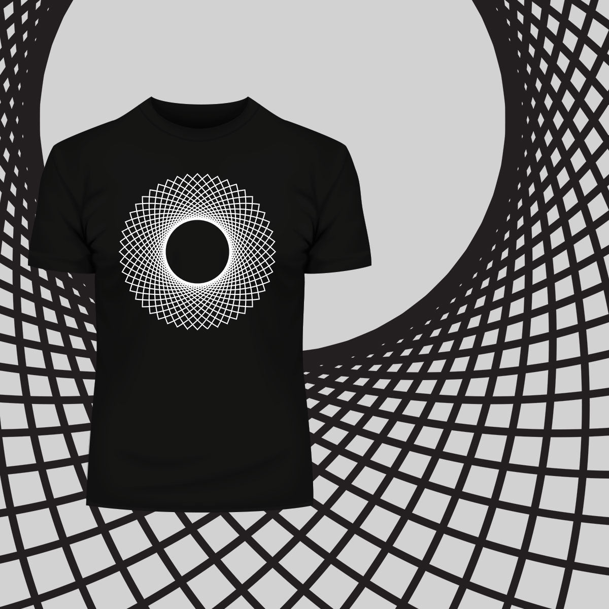 Modern Geometric Elements - Line Dots & Shapes Printed t-shirts Unisex Sample 20 - Kuzi Tees