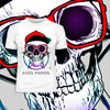 Old Skull With Glasses and Pentagram T-shirts with an Attitude For men and women - Kuzi Tees