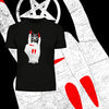 Hellish Sign with Pentagram chain Unique Occult T-Shirt - Kuzi Tees