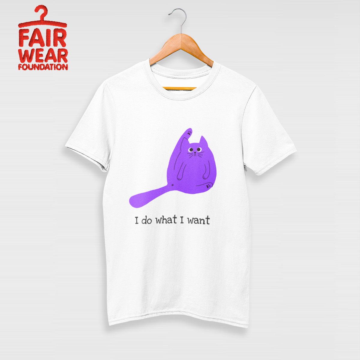 Stretching Kitten - I Do What I Want - Kuzi Tees