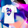 Floating 3D Fluid Abstract Geometric Elements Unique T-Shirt - Kuzi Tees