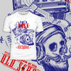 Retro Old Skool - Let's Rock Skull & Guitar - Kuzi Tees