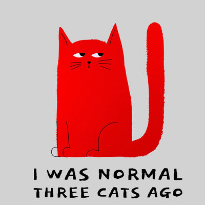 Grumpy Cat - I was normal Three Cats Ago T-shirt - Kuzi Tees