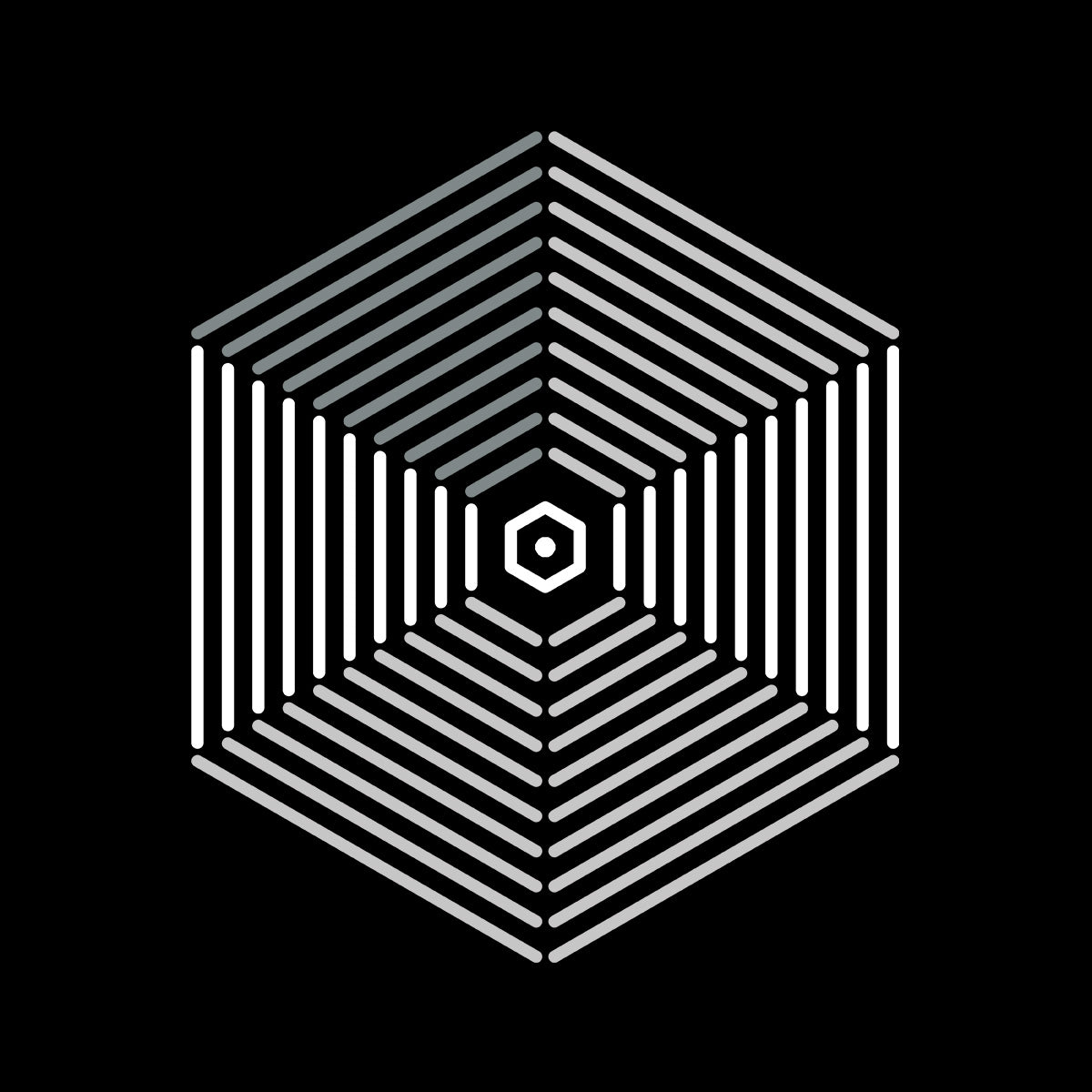 Modern Geometric Elements - Line Dots & Shapes Printed t-shirts Unisex Sample 05 - Kuzi Tees