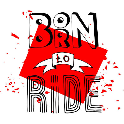 Born to ride Lettering Tank Top - Kuzi Tees