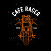 Cafe Racer With Sketch Of Motorcycle Minimal Design - Kuzi Tees