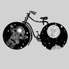 Boundless Universe Melting Abstract T-Shirt Design for all bicycle lovers - Kuzi Tees
