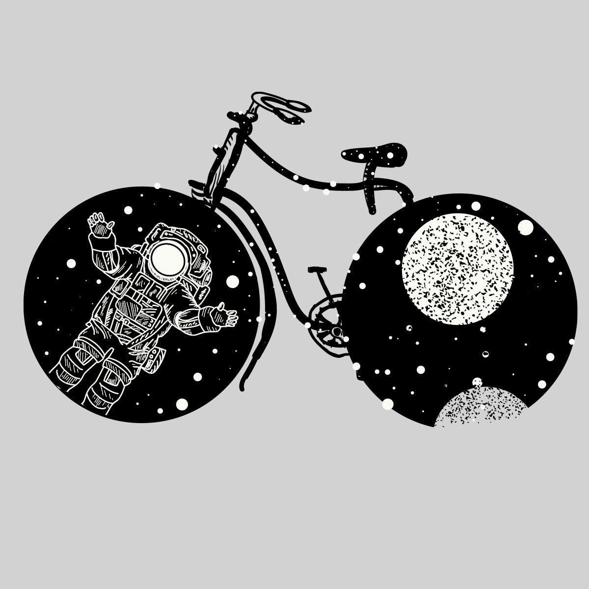 Boundless Universe Melting Abstract T-Shirt Design for all bicycle lovers - Kuzi Tees