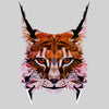 Low Poly Triangular Lynx Head Polygonal Trendy Style - Kuzi Tees