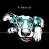 Hip Hop T-Shirt Dog with the Glasses - Kuzi Tees