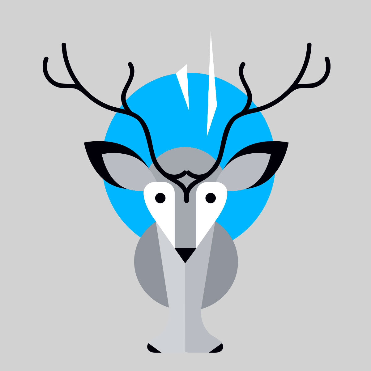 Minimal Cute Arctic Reindeer Ice Cave T-Shirt Design - Kuzi Tees