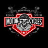 Vintage Biker Tank Top Skull  prints Emblems - Kuzi Tees