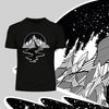 Old Skool River Full Of Stars Hipster Minimal and Abstract T-Shirt for Male & Female - Kuzi Tees