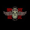 Biking beard skull wearing a biker helmet Tank Top - Kuzi Tees