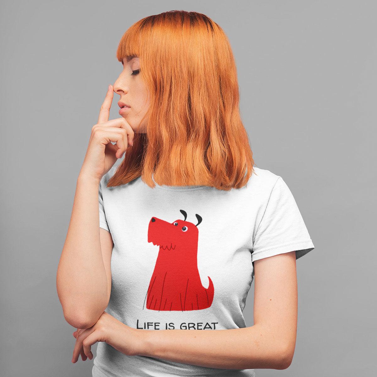 Furry Dog - Life Is Great Dogs Make It Better - Kuzi Tees