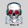 Skull DJ  Flowers and Headphones T-shirts with an Attitude For men and women - Kuzi Tees