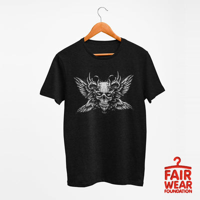 Demon Skull With Sparkling Eyes - Kuzi Tees