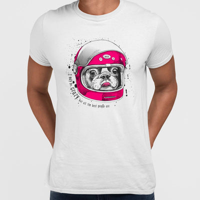 French Bulldog In a Modern Racer Biking Helmet - Kuzi Tees