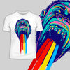Urban Graffiti Monkey Go Happy Rainbow - Kuzi Tees