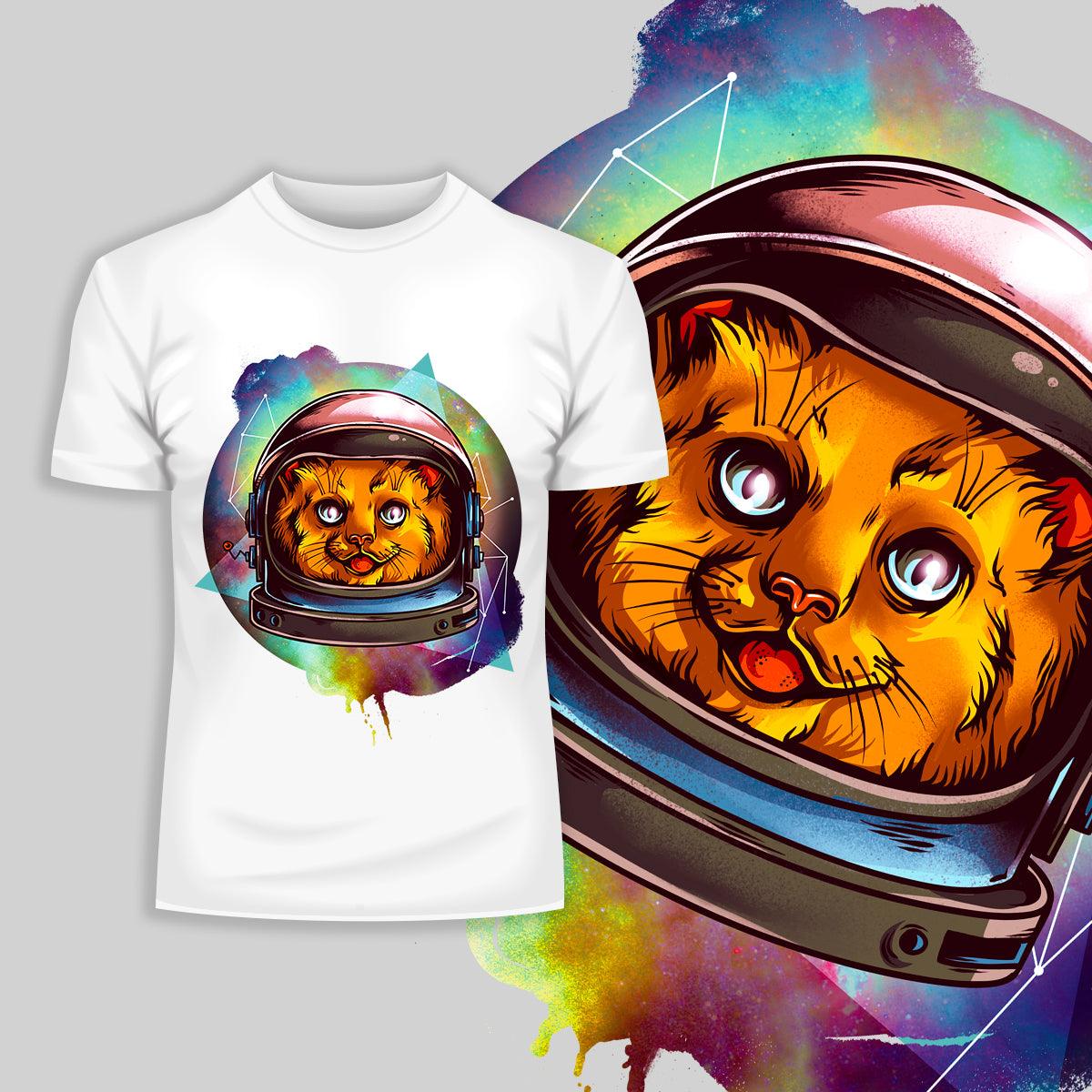 Awesome Cosmic Kitty T-Shirts with an Attitude - Kuzi Tees