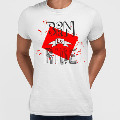 Born To Ride Minimal Hand Written Biker T-Shirt - Kuzi Tees