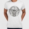 Biker Motorcycle Nature Adventure Minimal Art Drawing T-shirt - Kuzi Tees