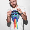 Urban Graffiti Monkey Go Happy Rainbow - Kuzi Tees