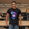 Floating 3D Fluid Abstract Geometric Elements Unique T-Shirt - Kuzi Tees