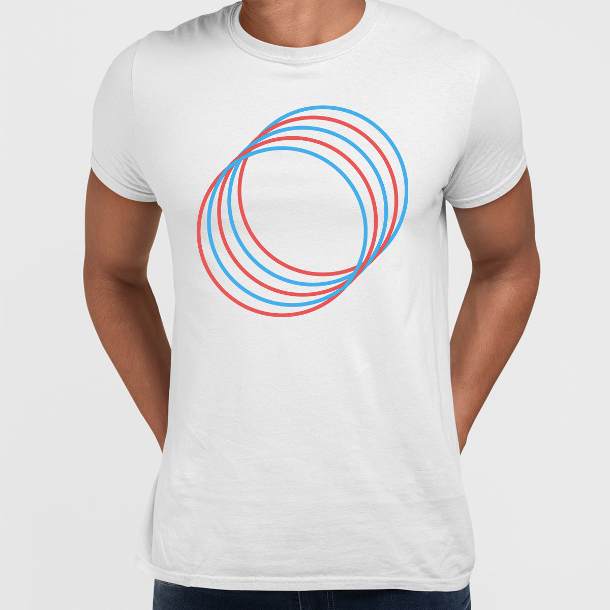 Modern Geometric Elements - Line Dots & Shapes Printed t-shirts Unisex Sample 18 - Kuzi Tees