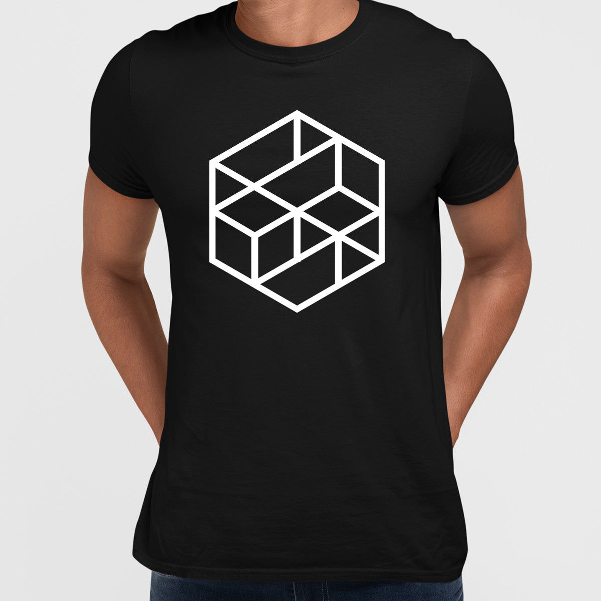 Modern Geometric Elements - Line Dots & Shapes Printed t-shirts Unisex Sample 10 - Kuzi Tees