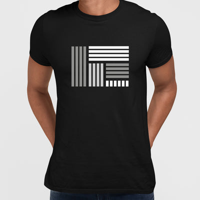 Modern Geometric Elements - Line Dots & Shapes Printed t-shirts Unisex Sample 15 - Kuzi Tees