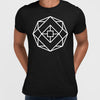 Modern Geometric Elements - Line Dots & Shapes Printed t-shirts Unisex Sample 21 - Kuzi Tees