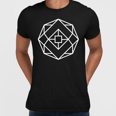 Modern Geometric Elements - Line Dots & Shapes Printed t-shirts Unisex Sample 21 - Kuzi Tees