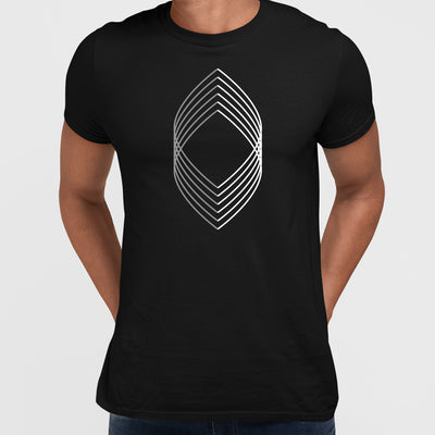 Modern Geometric Elements - Line Dots & Shapes Printed t-shirts Unisex Sample 06 - Kuzi Tees