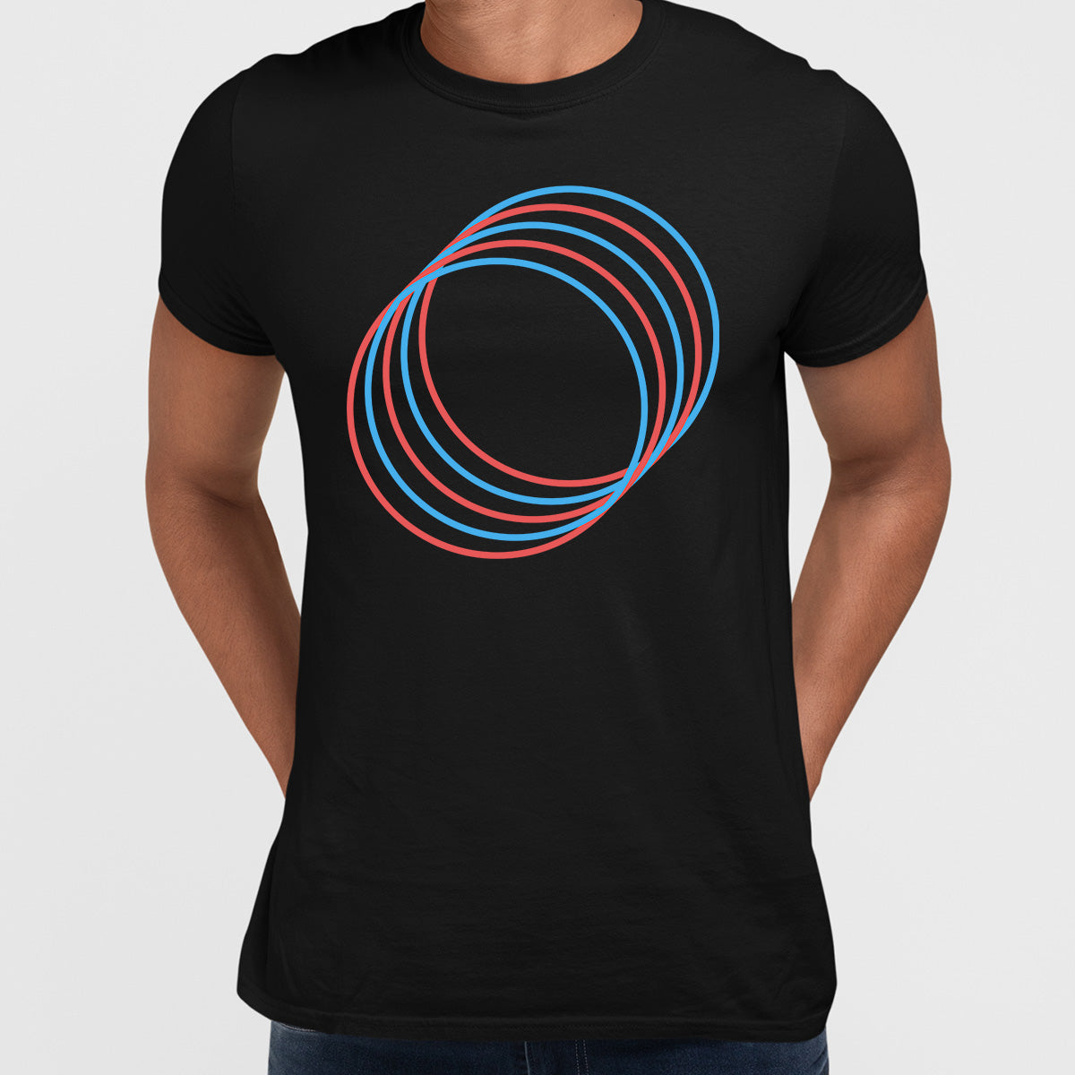 Modern Geometric Elements - Line Dots & Shapes Printed t-shirts Unisex Sample 18 - Kuzi Tees