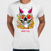 Brutal Skull Hell and Devil Flames T-shirts with an Attitude For men and women - Kuzi Tees