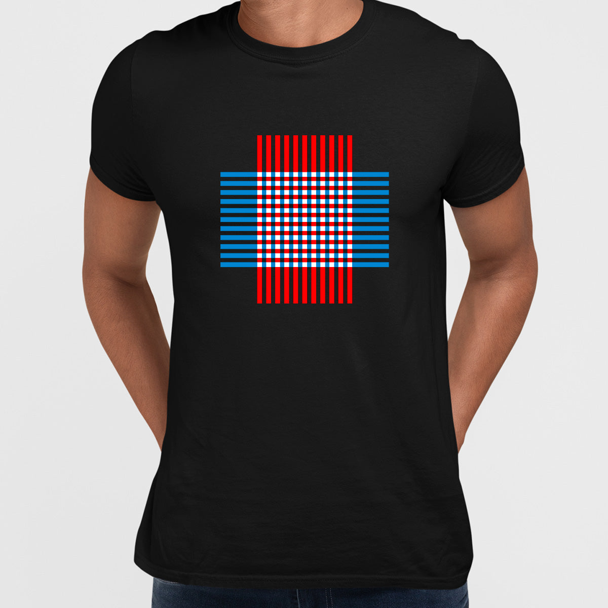 Modern Geometric Elements - Line Dots & Shapes Printed t-shirts Unisex Sample 16 - Kuzi Tees