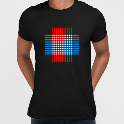 Modern Geometric Elements - Line Dots & Shapes Printed t-shirts Unisex Sample 16 - Kuzi Tees