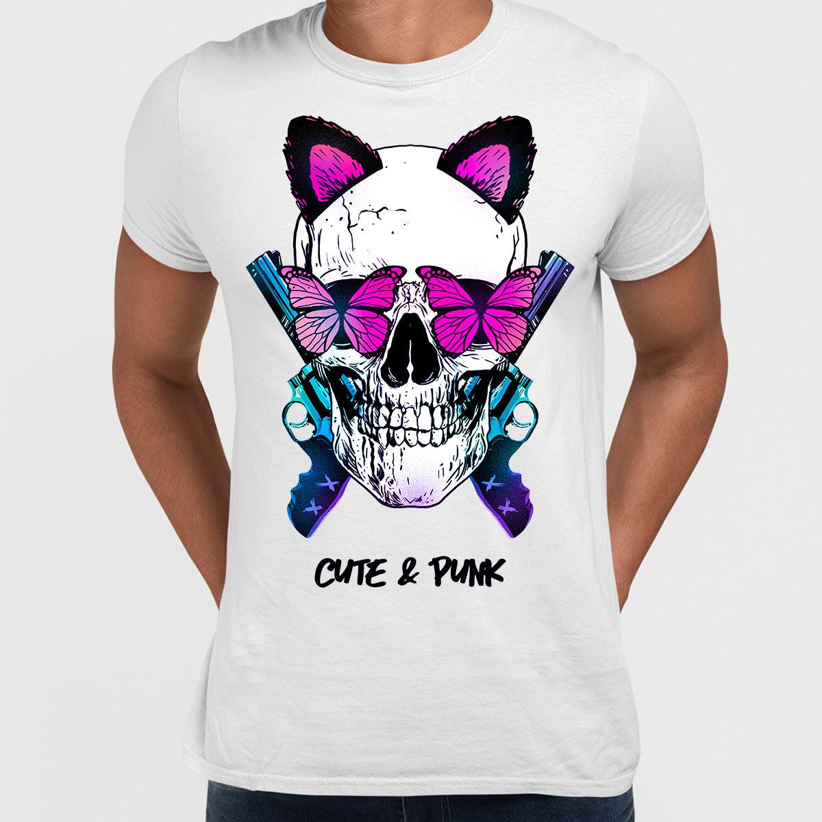 Cute Bunny Ears Skull T-shirts with an Attitude For men and women - Kuzi Tees