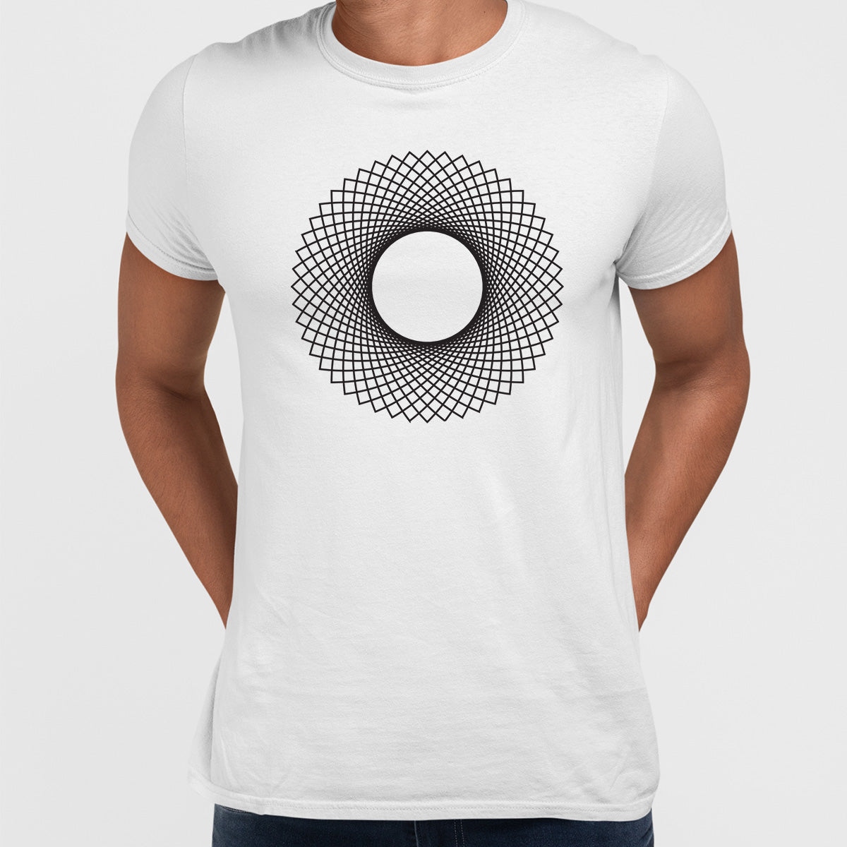 Modern Geometric Elements - Line Dots & Shapes Printed t-shirts Unisex Sample 20 - Kuzi Tees
