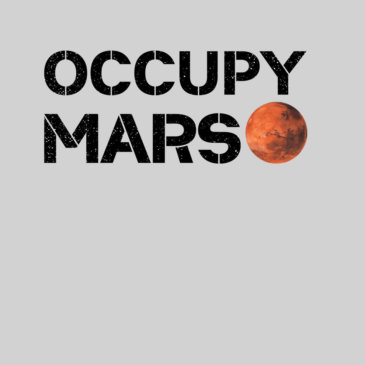 Occupy Mars Slogan Red Planet Landing 2021 Nasa perseverance T-shirt for Kids - Kuzi Tees