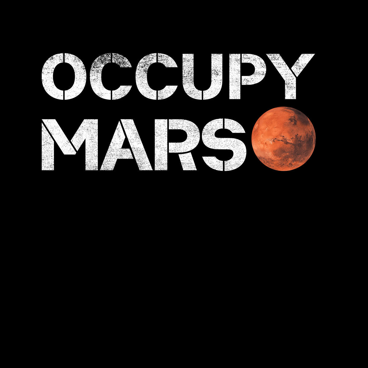 Occupy Mars Slogan Red Planet Landing 2021 Nasa perseverance Unisex T-shirt - Kuzi Tees