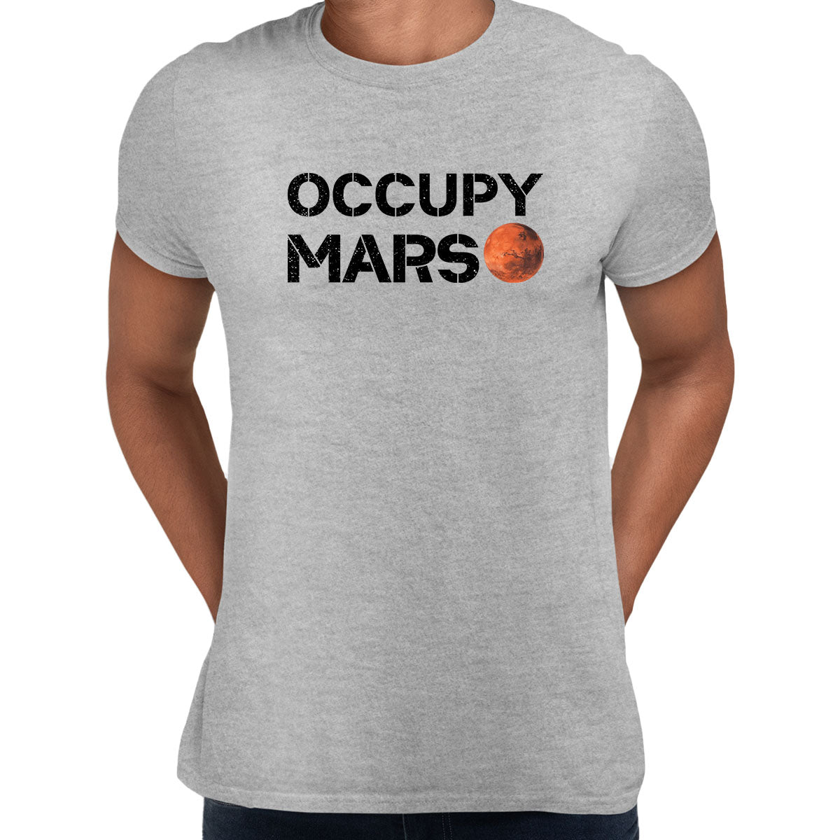 Occupy Mars Slogan Red Planet Landing 2021 Nasa perseverance Unisex T-shirt - Kuzi Tees