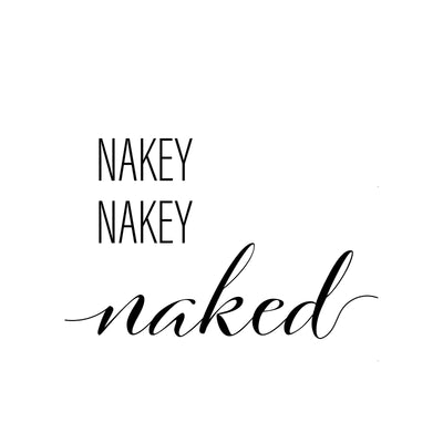 Nakey Nakey Naked A4 A3 A2 - Vintage Wall Art Home Decor - Kuzi Tees
